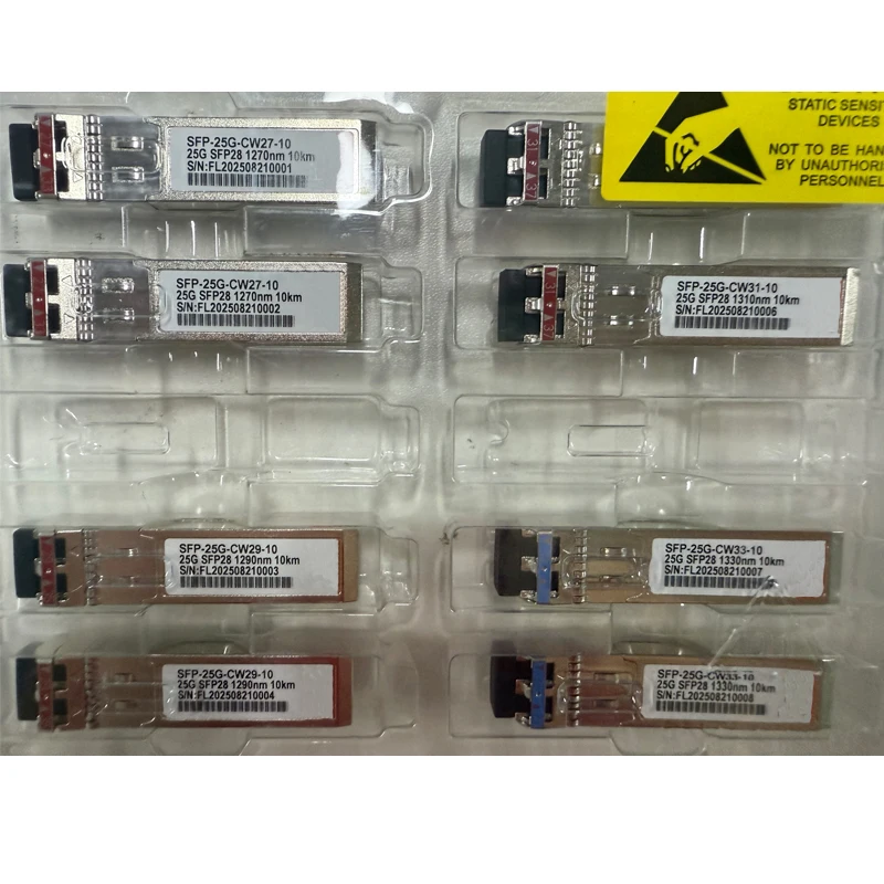 cwdm System 25G CWDM SFP28 MUXDEMUX 1270nm 1610nm 10KM SMF Fiber Optic Transceiver Module Duplex LC for Cisco Mikrotik