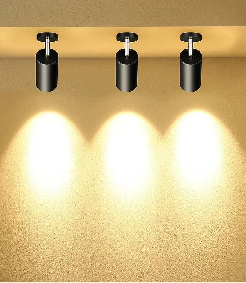 Dimmable LED GU10 Lighitng for Daily Store Passage Background Wall Spotlight 12W Trail Lamp Surface Mounted Ceiling  AC110-220V - view 4