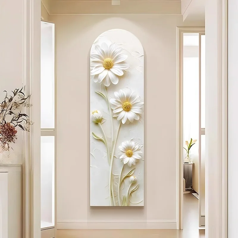 Lustro przesuwne na całą sylwetkę, niewidoczne, z efektem kremowego wiatru, dekoracyjny obraz