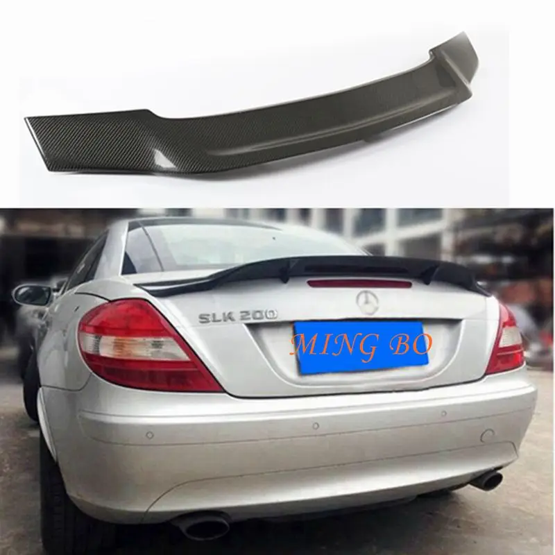 

FOR Mercedes Benz SLK Class R171 2004 - 2010 SLK200 SLK280 SLK300 SLK350 R171 R172 Carbon Fiber Rear Trunk Cover Spoiler R Style