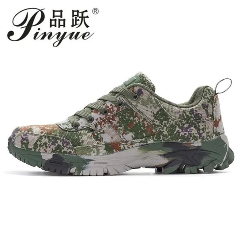 

Outdoor Hiking Shoes Summer Footwear Couple Men Trail Running Camouflage Shoes Boys Atacs Camo Canvas training shoes 38 46