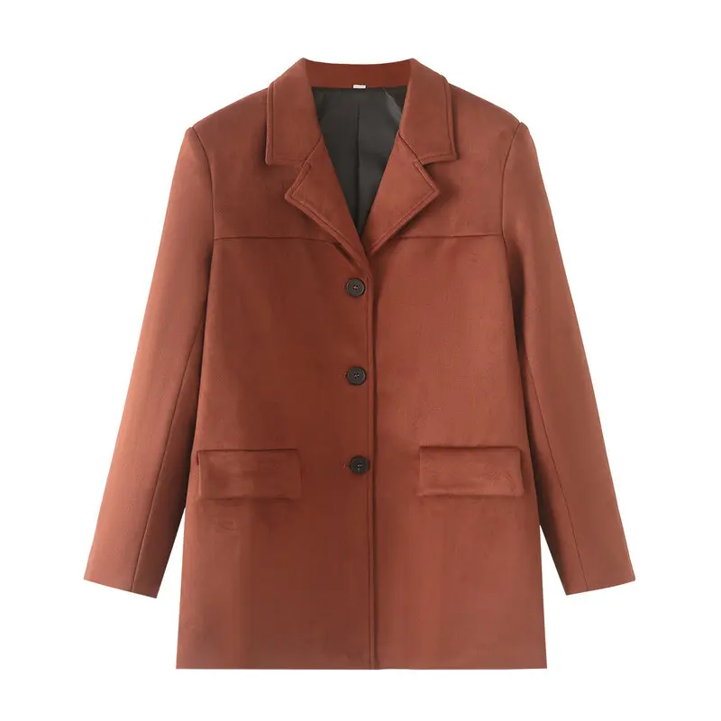 Chaqueta de Cuero de Manga Larga a la Moda para Mujer, Estilo Otoño Invierno, Nuevo Estilo Versátil, Abrigo Ajustado, Estilo ...