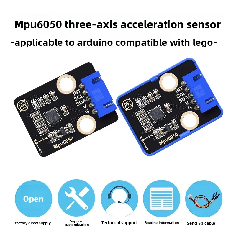 

MPU6050 Six Axis Sensor Module 3D Angle 3 Axis Acceleration Gyroscope