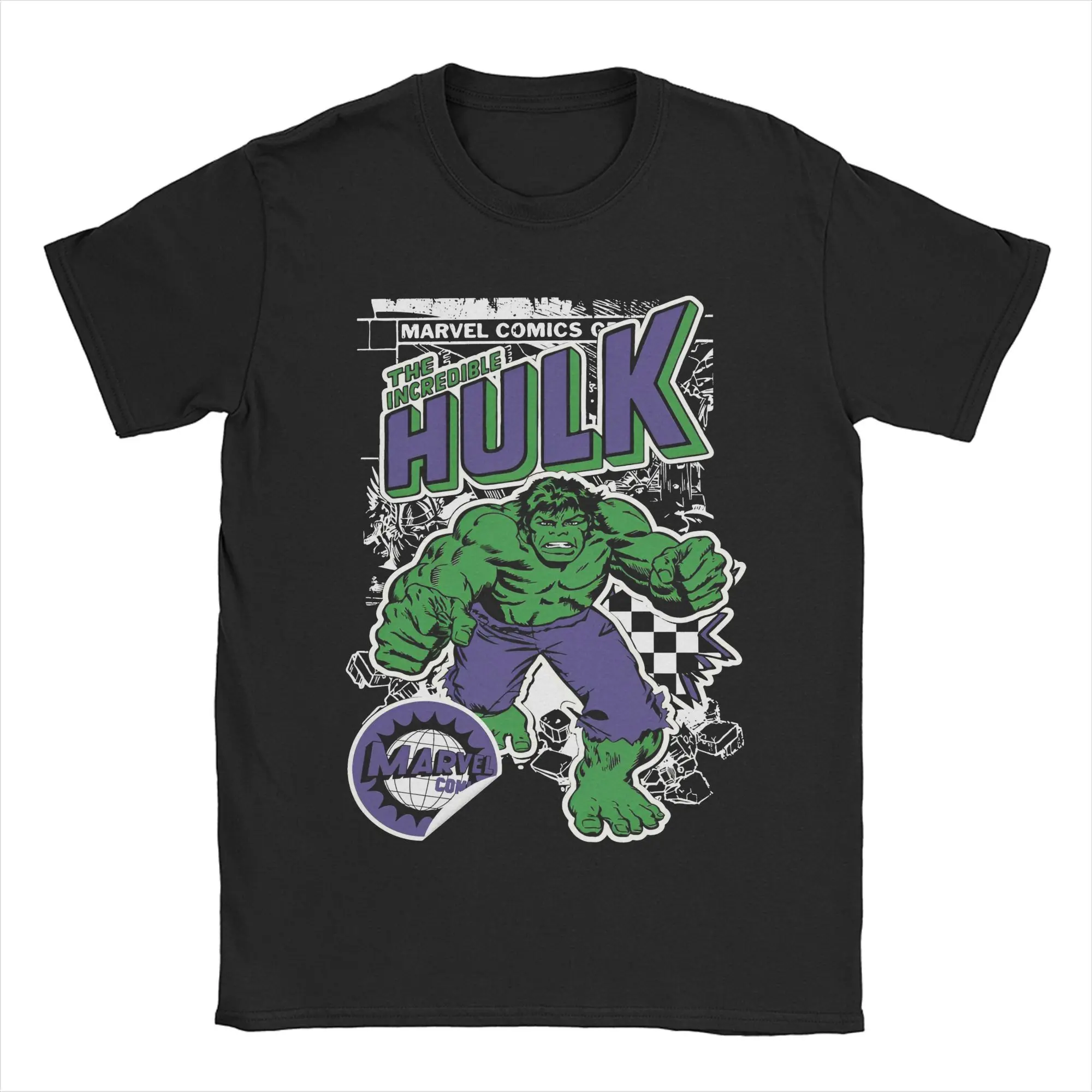 Men Women Print the incridible hulk super heros hero  Tee T Shirt Pure Cotton  T-shirts Clothing