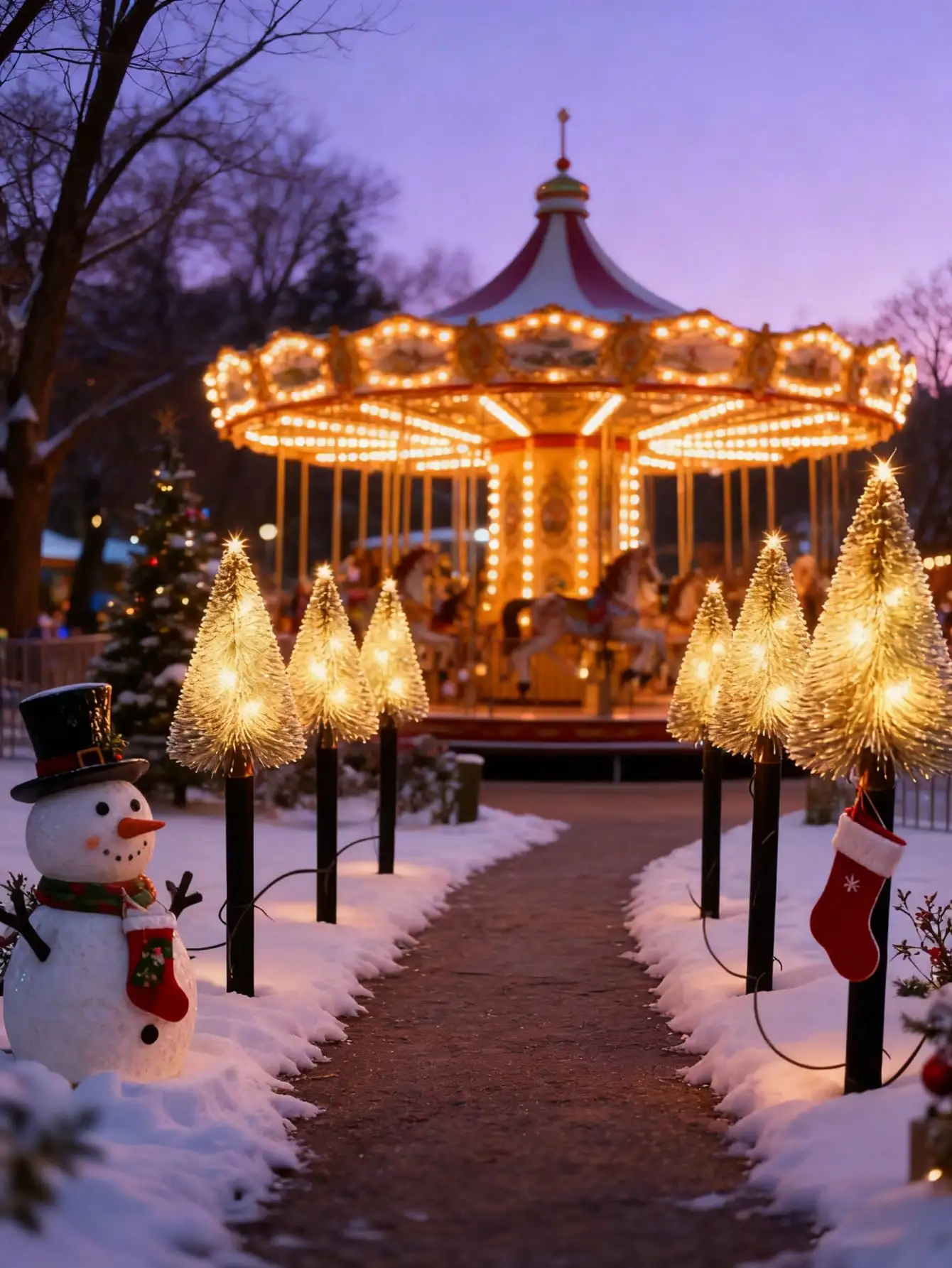 Luce solare da esterno per albero di Natale