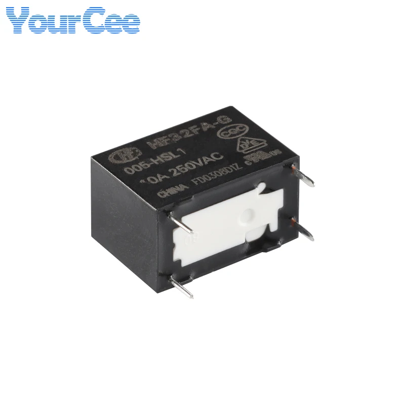 5pcs/1pc HF32FA HF32FA-G/005-HSL1 012-HSL1 024-HSL1 5V 12V 24V DC 4P Sensitivity Type Small Medium Power Relay HF32F HF32FV
