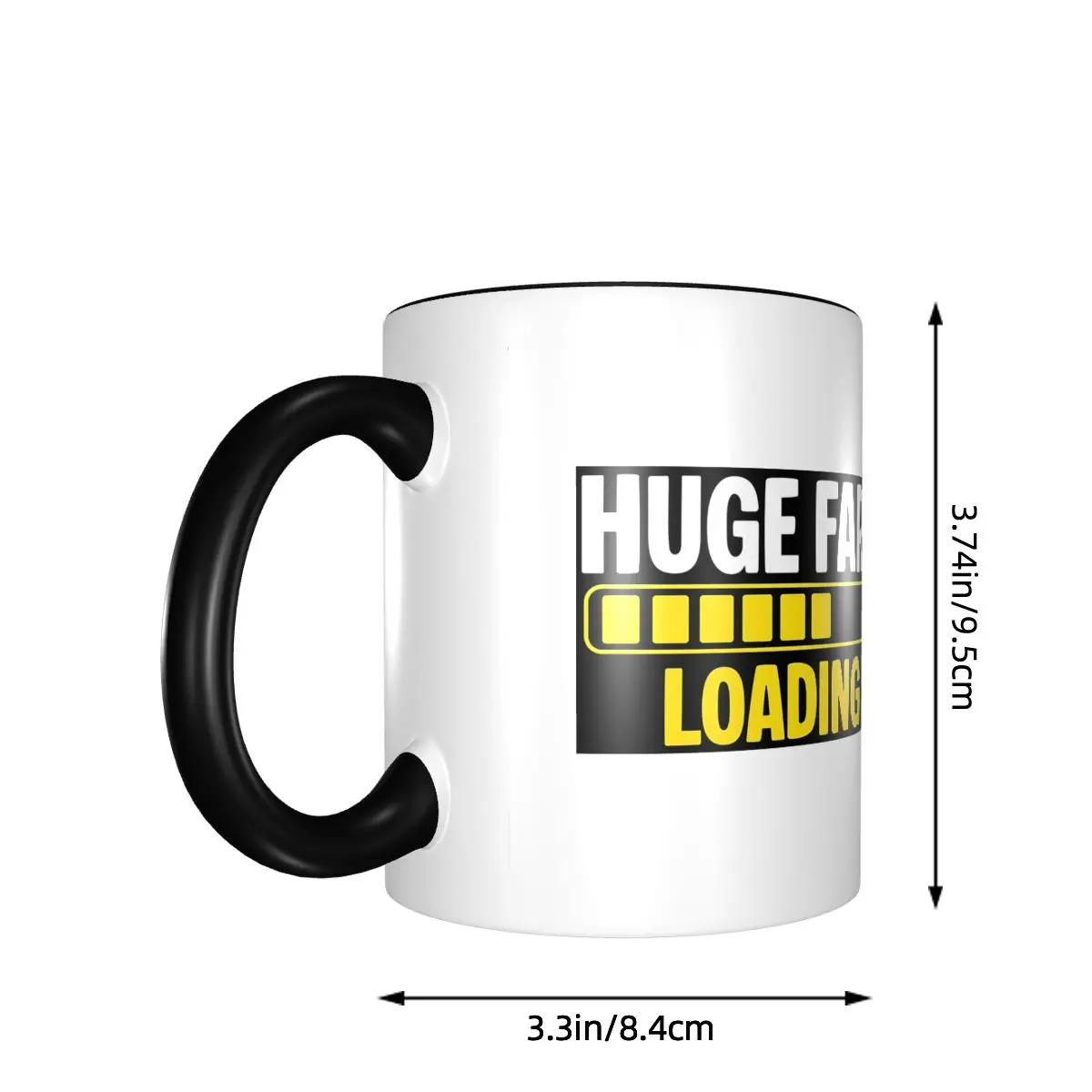Huge Fart Loading Mug Funny Ceramic Coffee Cups Tea Mugs Milk Cup Drinkware Gift for Woman Man
