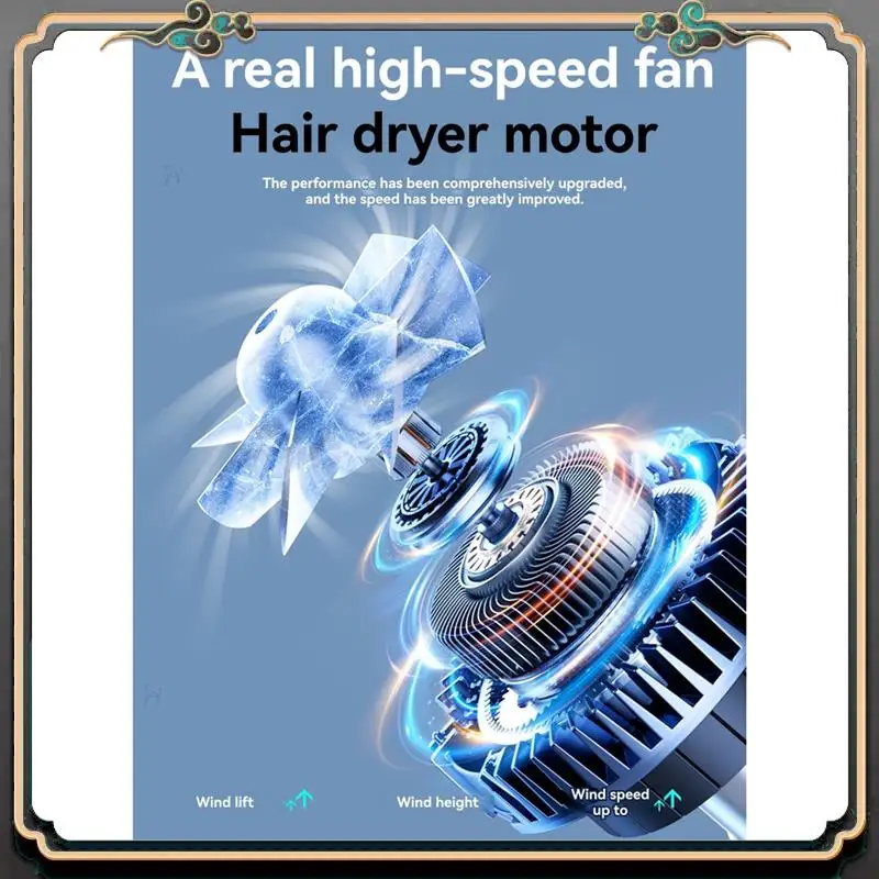 

B11A-Outdoor Portable Waist Fan Hanging Neck Fan Strong Wind Withpower Bank LED Lighting Forsports Outdoor Working