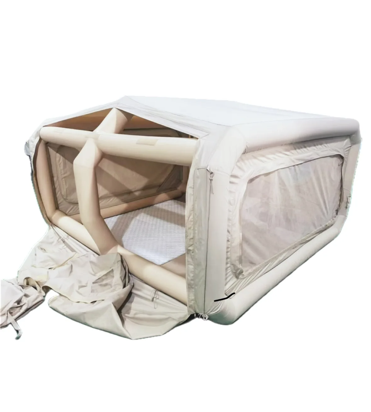 خيمة تخييم فاخرة مقاومة للرياح ومقاومة للماء من مادة PVC قابلة للنفخ في الهواء الطلق مصنوعة من قماش أكسفورد، وهي كبسولات فضائية #4