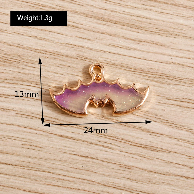 10 stücke mischen niedlichen Acryl Halloween Kürbis Hut Geist Charms Anhänger für Schmuck machen Tropfen Ohrringe Halsketten Armbänder DIY Geschenk – Detail 14