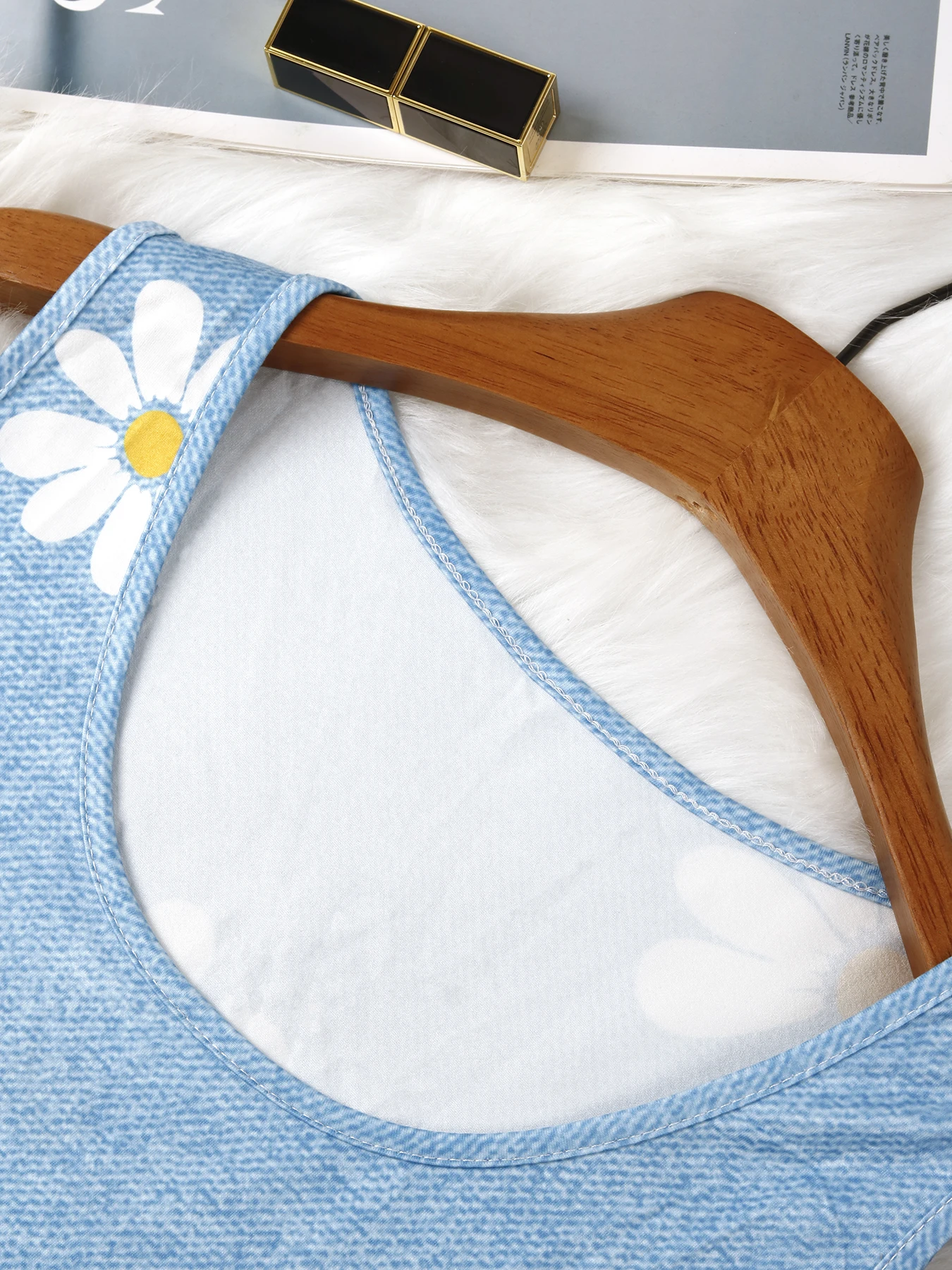 เสื้อแขนกุดลำลองสำหรับผู้หญิงขนาดใหญ่พิเศษพิมพ์ลายดอกเดซี่ฤดูร้อนแฟชั่นนุ่มน้ำหนักเบา