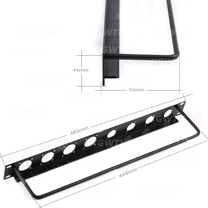 Rack Patch Panel 4 8 12 16 Way Channel 1U Flight Case Mount For XLR Connecctor Male Female Speaker Video Audio Cable Plug 19\