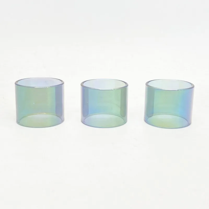 3 PCS Rainbow Straight Glass Tube For GeekVape Zeus Dual / ZEUS X / ZEUS X mesh / Zeus Sub Ohm  Machine Accessories