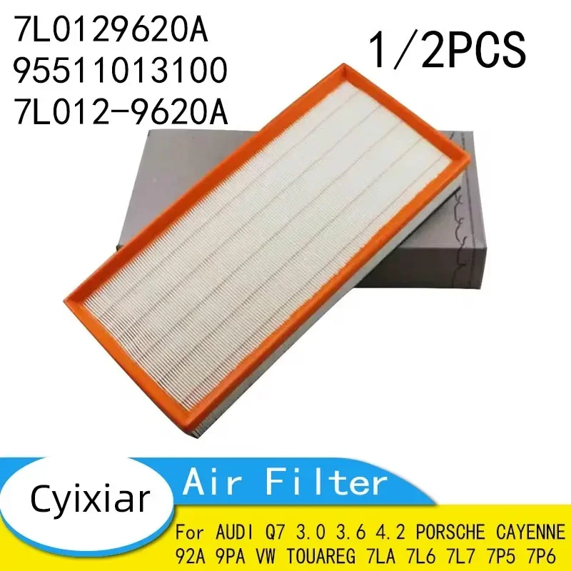 Air Filter for AUDI Q7 3.0 3.6 4.2 PORSCHE CAYENNE 92A 9PA VW TOUAREG 7LA 7L6 7L7 7P5 7P6 7L0129620A 95511013100 7L012-9620A