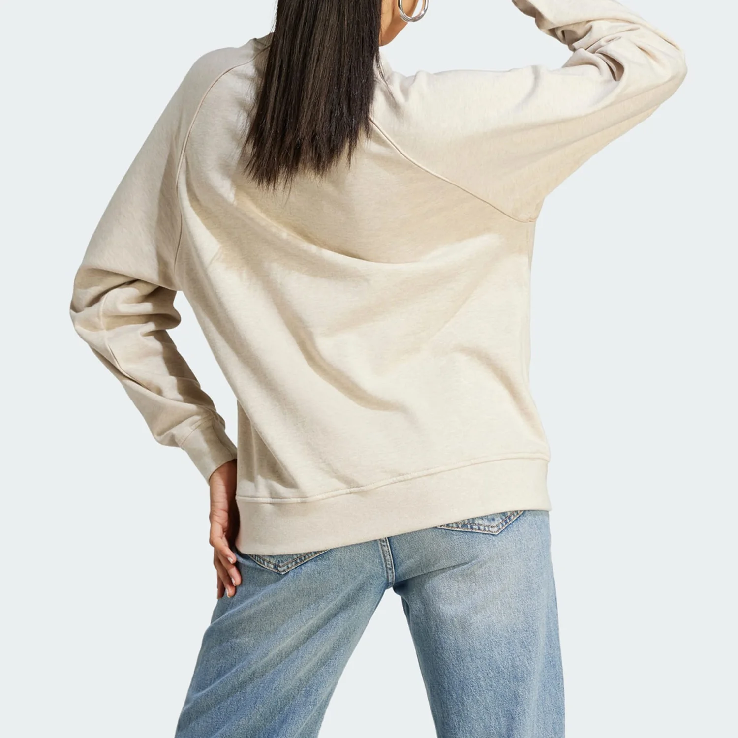 Adidas Genuine Three Leaves Fashion Women's Round Neck Sports Leisure Sweatshirt II5653