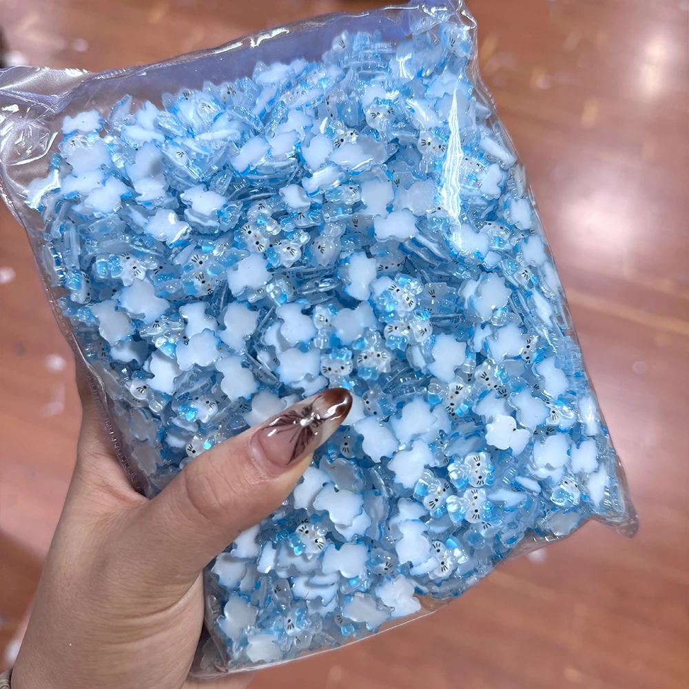 サンリオ-ミニネイルアクセサリー,DIY,黄色,青,ヒョウ柄,ハローキティの弓,卸売り,#, 200個