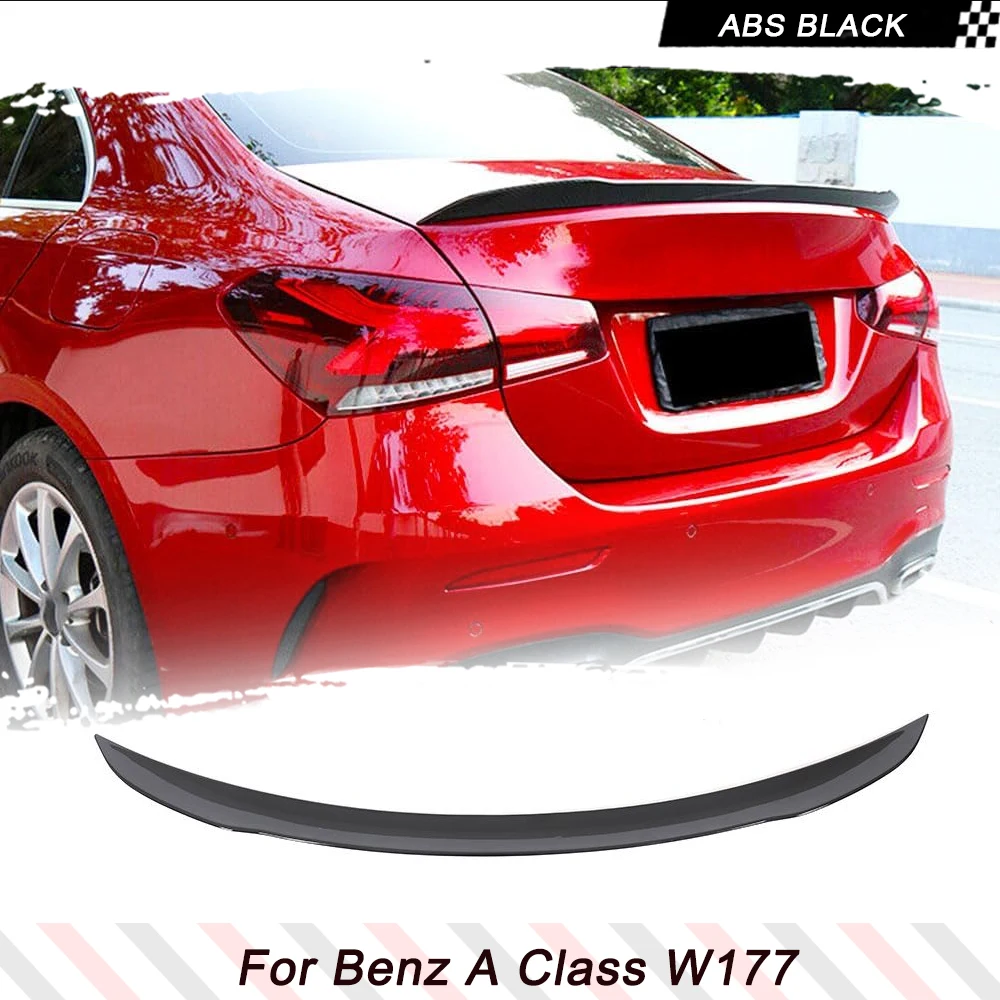 

For Mercedes-Benz A-Class W177 V177 A160 A180 A200 A220 A250 A35 AMG Saloon 2019UP ABS Boot Spoiler Lid Performance Wing Lip