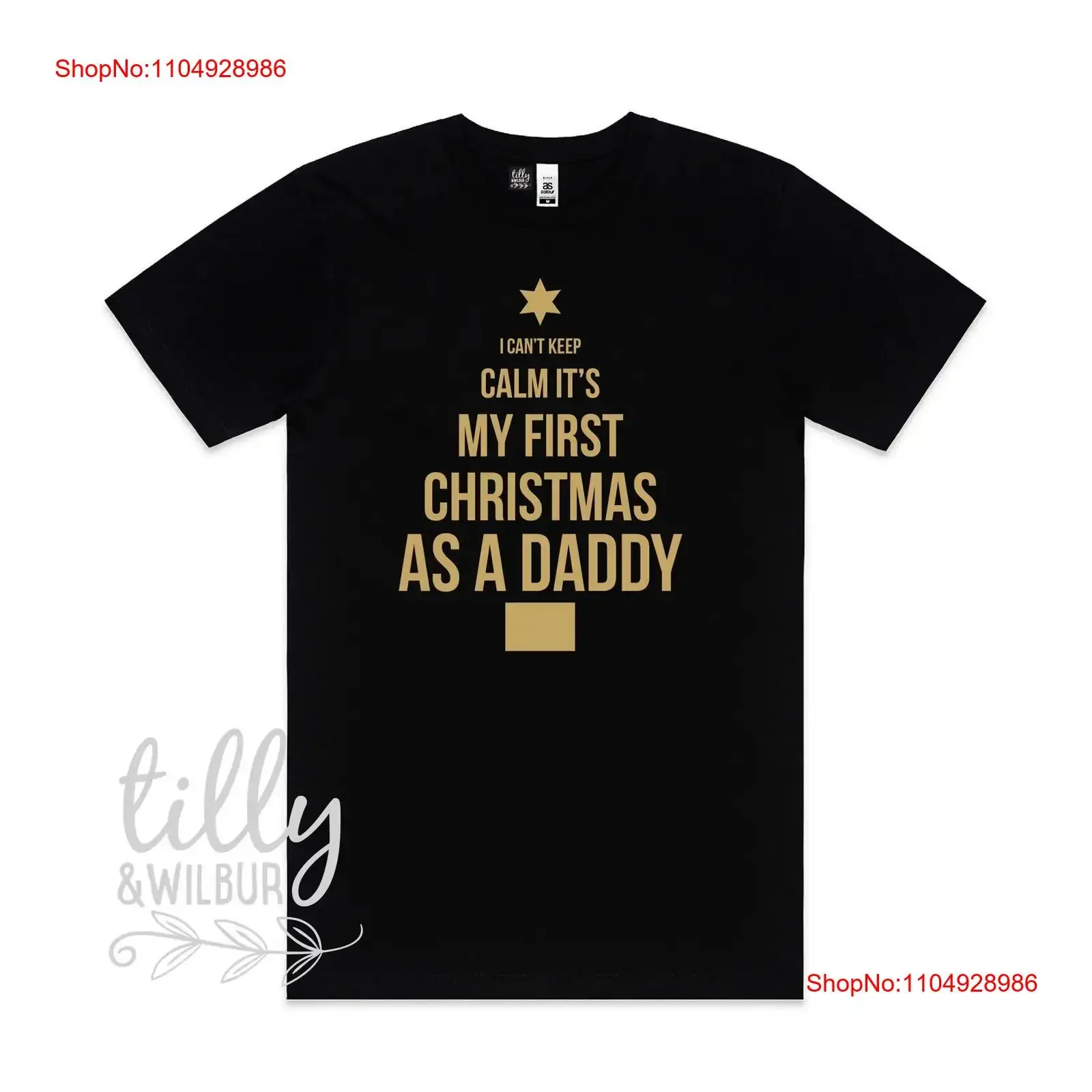 

Мужская футболка I Can't Keep Calm It's My First Christmas As A Daddy, винтажная стираная уличная одежда унисекс, мягкая