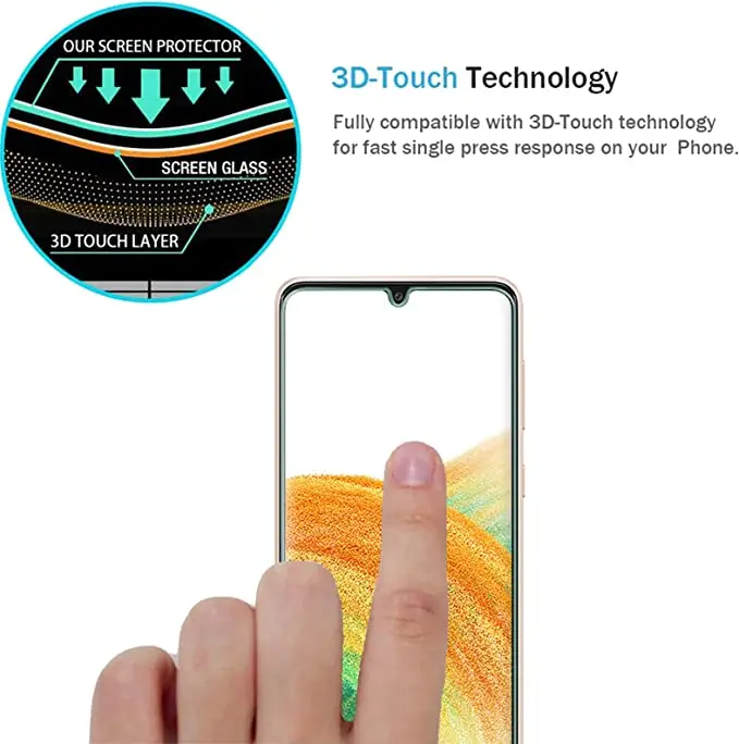 3Pcs Tempered Glass For Samsung Galaxy A20 A20S A22 A23 4G 5G Screen Protector