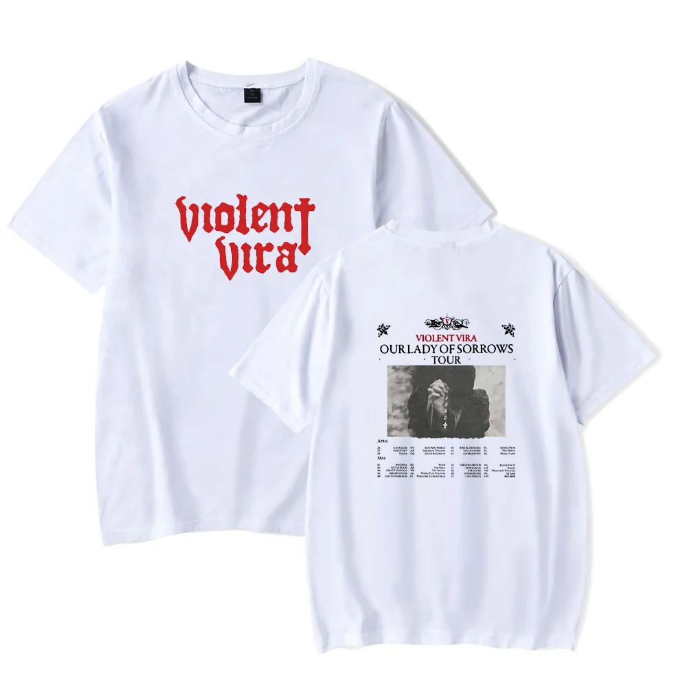 Violent Vira Merch tshirt Our Lady Of Sorrows Tour Unisex Tops Tee Outdoor Tee Fashion y2k Tops