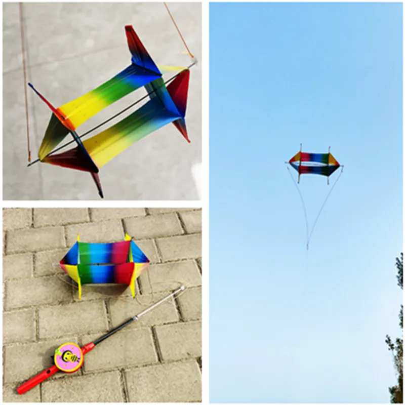 Gratis verzending PE kite vliegen speelgoed voor kinderen vliegers 3d vliegers revolve vliegers string lijn hengel lijn adelaar kite speelgoed