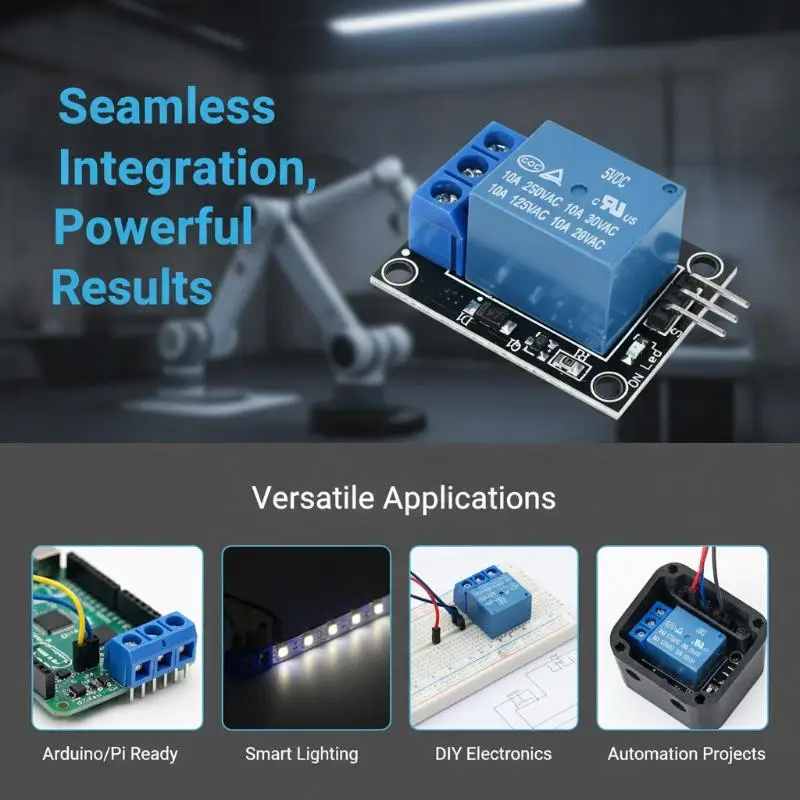 High Level Trigger 5V KY-019 Single Channel Relay Module Stable Relay Board for PIC AVR Robotics Development Projects