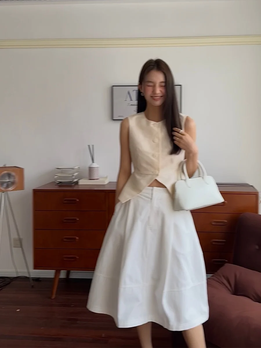 Dee Sicile Retro Sle Women's Slim Fit Cr Suit Vest Button up ort Length Color Faion Commute Sle Vest