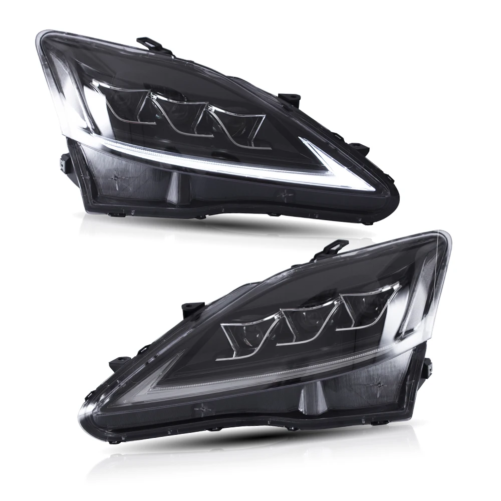 Koplampen met sequentiële richtingaanwijzers voor Lexus IS250/IS350/IS300 (05-13) & ISF (07-14)