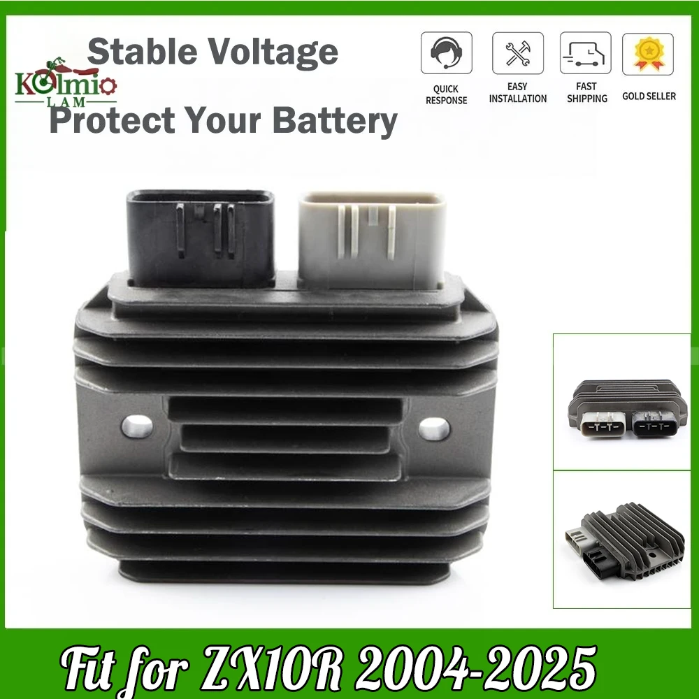 

Fit for 2004 - 2024 Kawasaki Ninja ZX-10R ZX10R Motorcycle Voltage Rectifier Regulator ZX 10R ZX1000 2023 2022 2021 2020 2017