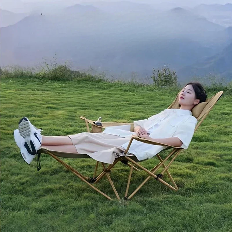 

Outdoors Fold Beach Chair Recliner Portable Ultralight Garden Beach Chair Camp Out Travel Furniture Sillas De Comedor FYBC