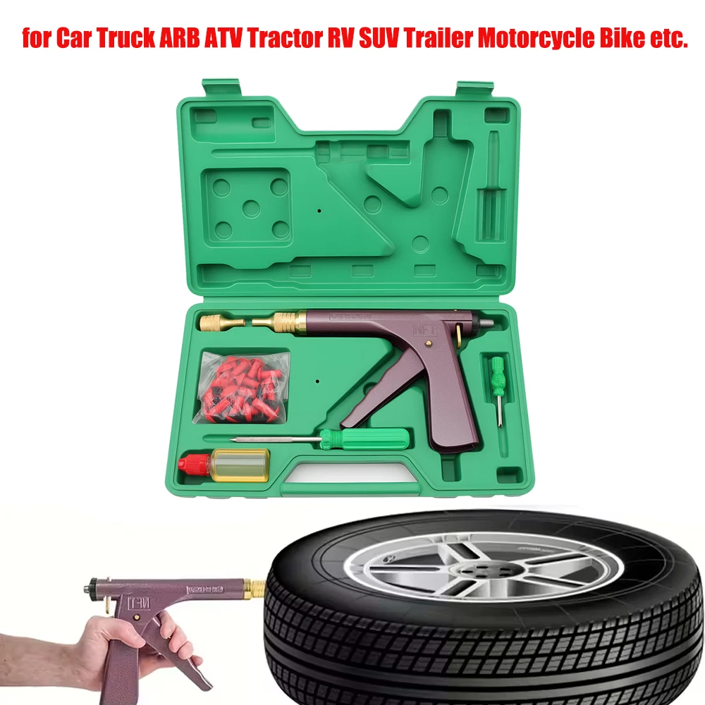 

Прокол для ремонта бескамерных шин, гаражный вакуумный пистолет, блок автомобильных шин, комплект утечки воздуха для внедорожника, квадроцикла, мотоцикла, грузовика, трактора, прицепа