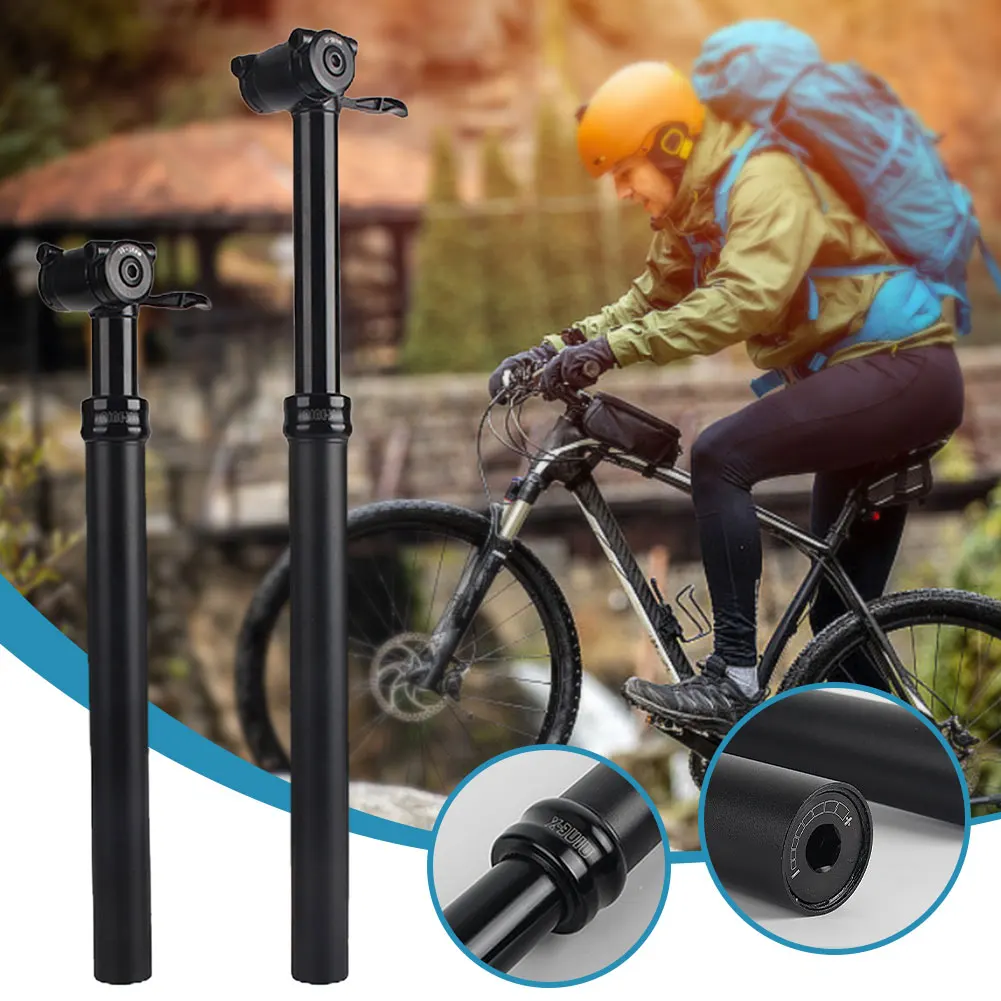 Dropper Seatpost Bike Seat Posts Height Adjustable Bike Dropper Seatpost 30.9/31.6MM for Road Bicycle Mountain Bike