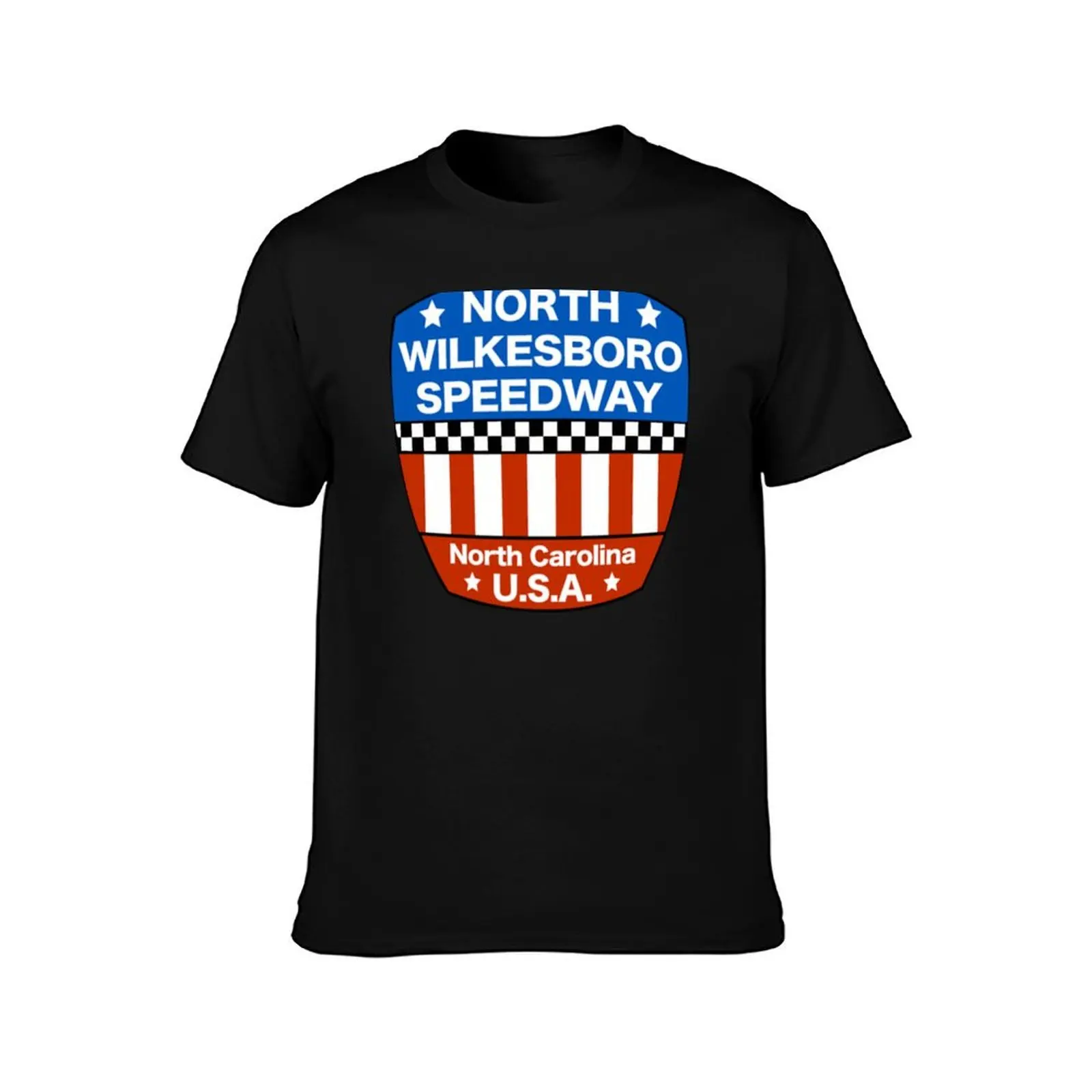 North Wilkesboro Speedway T-Shirt Modern Print Casual T-Shirt
