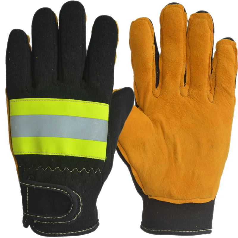 

Firefighter Small Gloves Heat Insulation Stab Resistance Anti Slip Flame Retardant Wear-Resistant Kevlar Aramid High Temperat