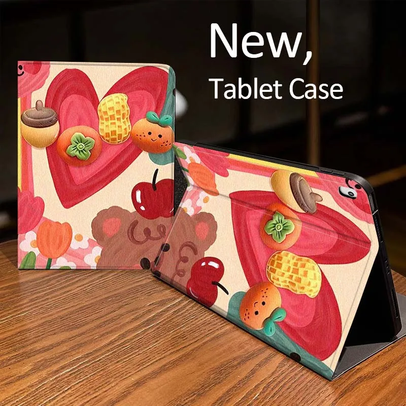 

Food Love Rainbow Elements Case For iPad Pro 10th 11th 5th 6th 7 8 9 2 gen 11 13 M4 M5 10.2 9.7 12.9 10.5 10.9 Inch Tablet