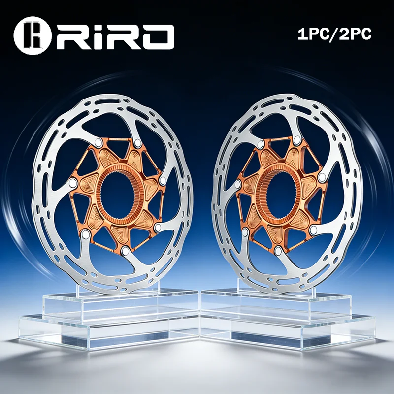 

RIRO Bike Discs Center Lock 140MM 160MM Brake Floating Rotor Lightweight High Strength Heat- dissipation disc Bike Brake Rotor