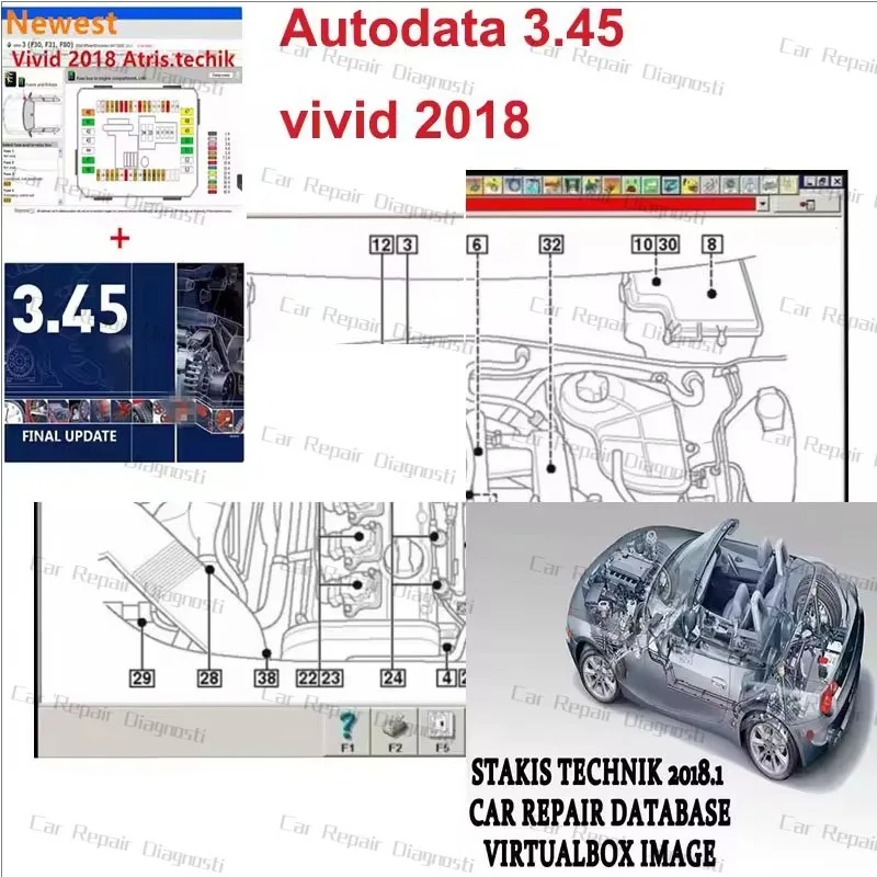 

2024 Latest repair software Vivid 2018 Workshop DATA 2018 Atris-Technik Europe Automotive Repair Software+autodata 3.45 software