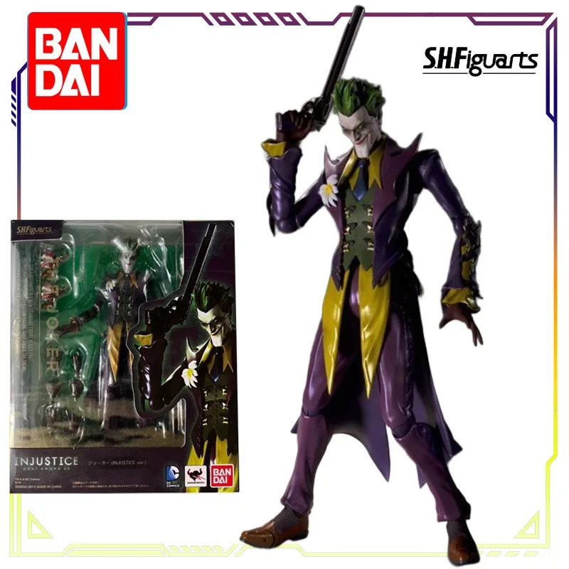 BANDAI Oryginalny S.H. Figuarts Amerykańska Seria Joker Injustice Alliance Ver Anime Figurka Model Zabawki Model Prezenty dla Chłopców