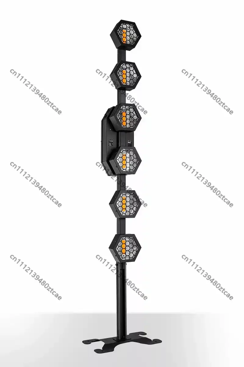 Long Hexagonal Retro LED Matrix Light Bar Multi‑mode Lighting Effect Background Strobe Lamp For Stage Event Site Atmosphere