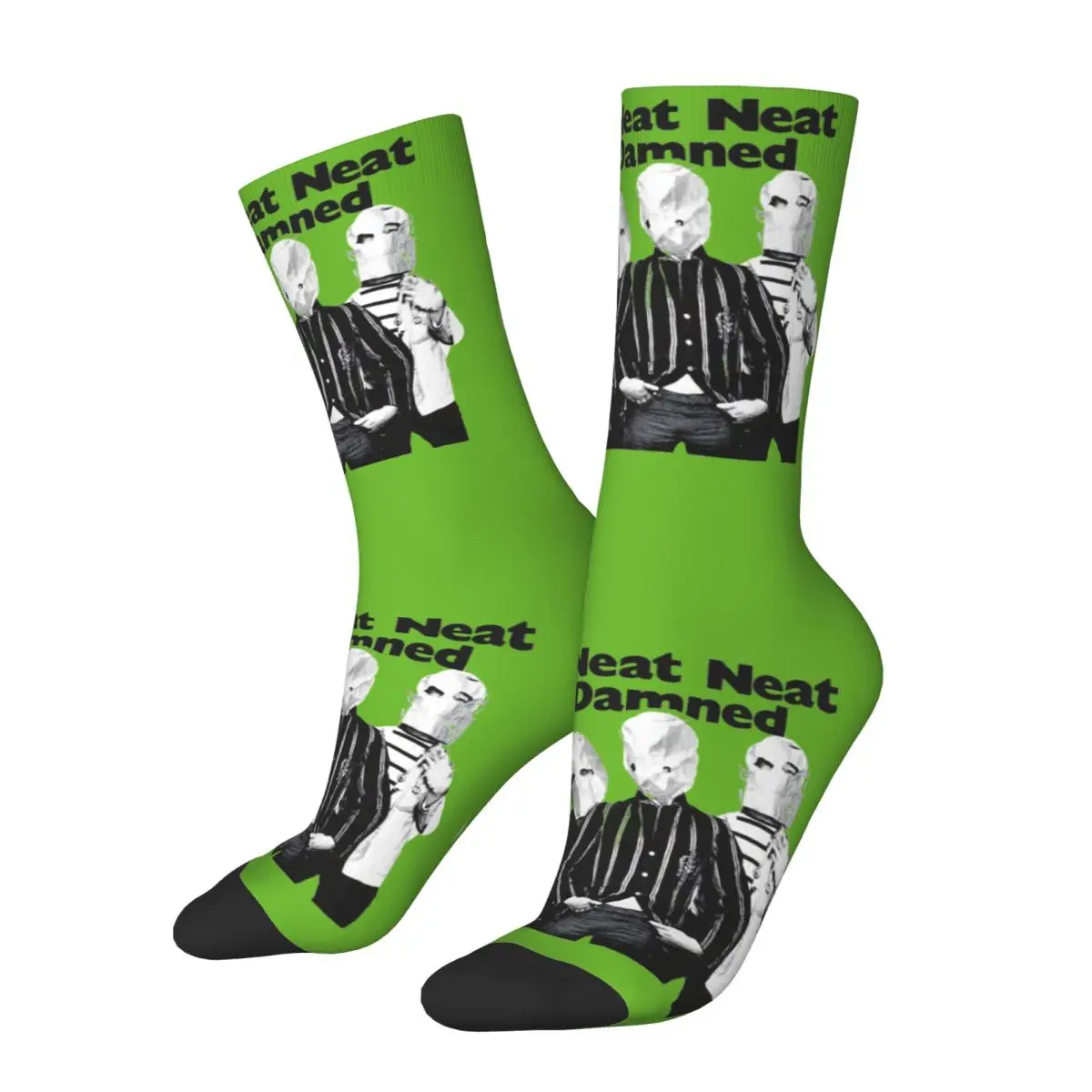 Funny DISCONTINUED! The Damned Men's Socks Retro Harajuku The Damned Novelty Casual Crew Sock Gift Printed official-website tops