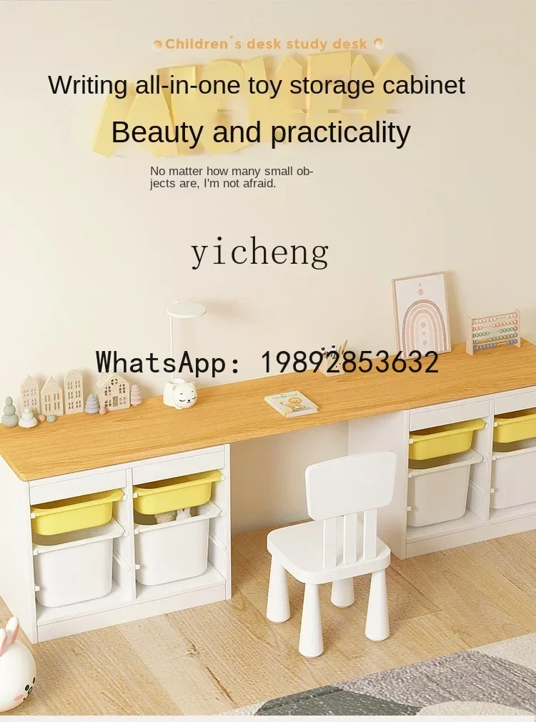 ABC Solid Wood Children's  Storage Rack Storage Cabinet Living Room Writing Desk Children's Room Baby Storage Cabinet