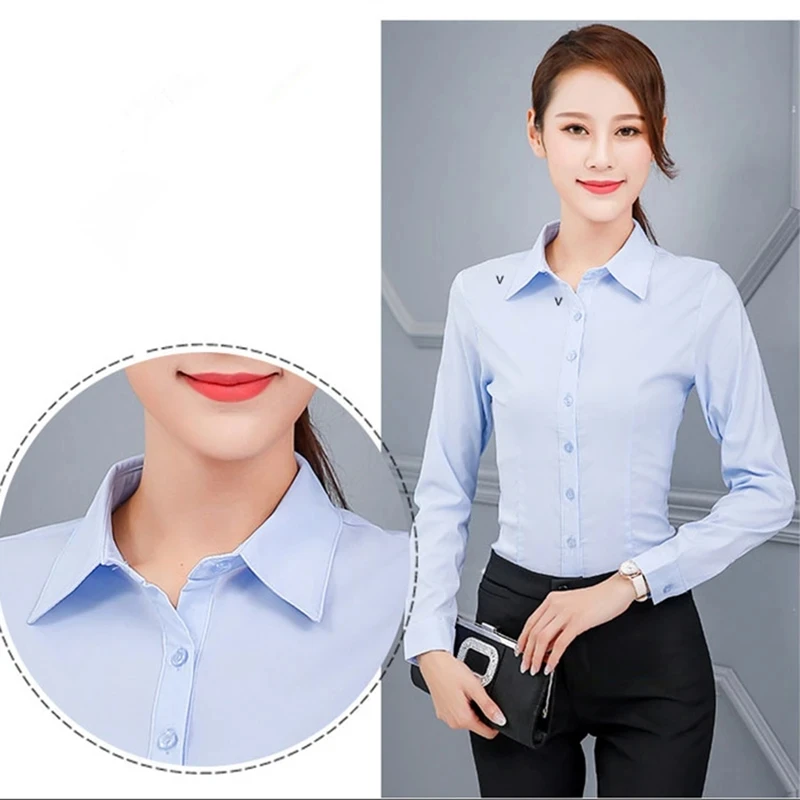 Women Shirts White Shirt Women Long Sleeve Shirts Ladies Tops Pink Shirt Blouse Woman Basic 2023 Fashion Woman Clothing Blouses