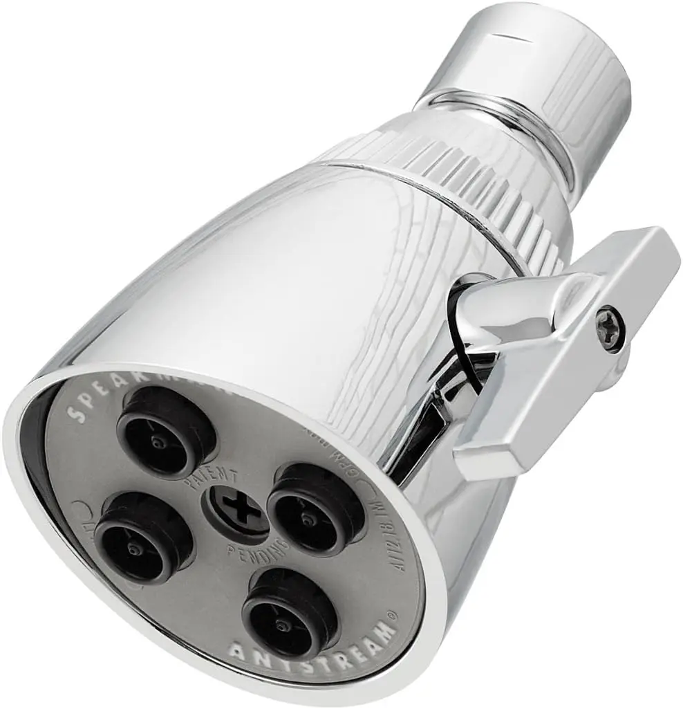

High Pressure Adjustable Shower Head, 2.5 GPM, Polished Chrome, 3 Spray Settings