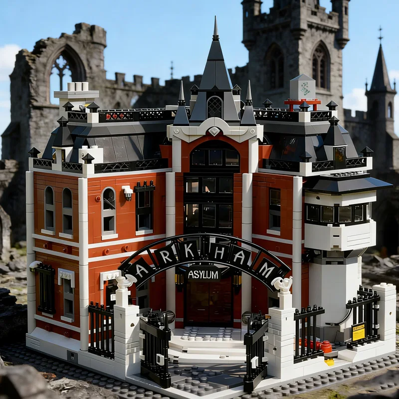 

In stock: Hero Series 76300 Arkham Asylum set, Halloween, Christmas gift, birthday gift