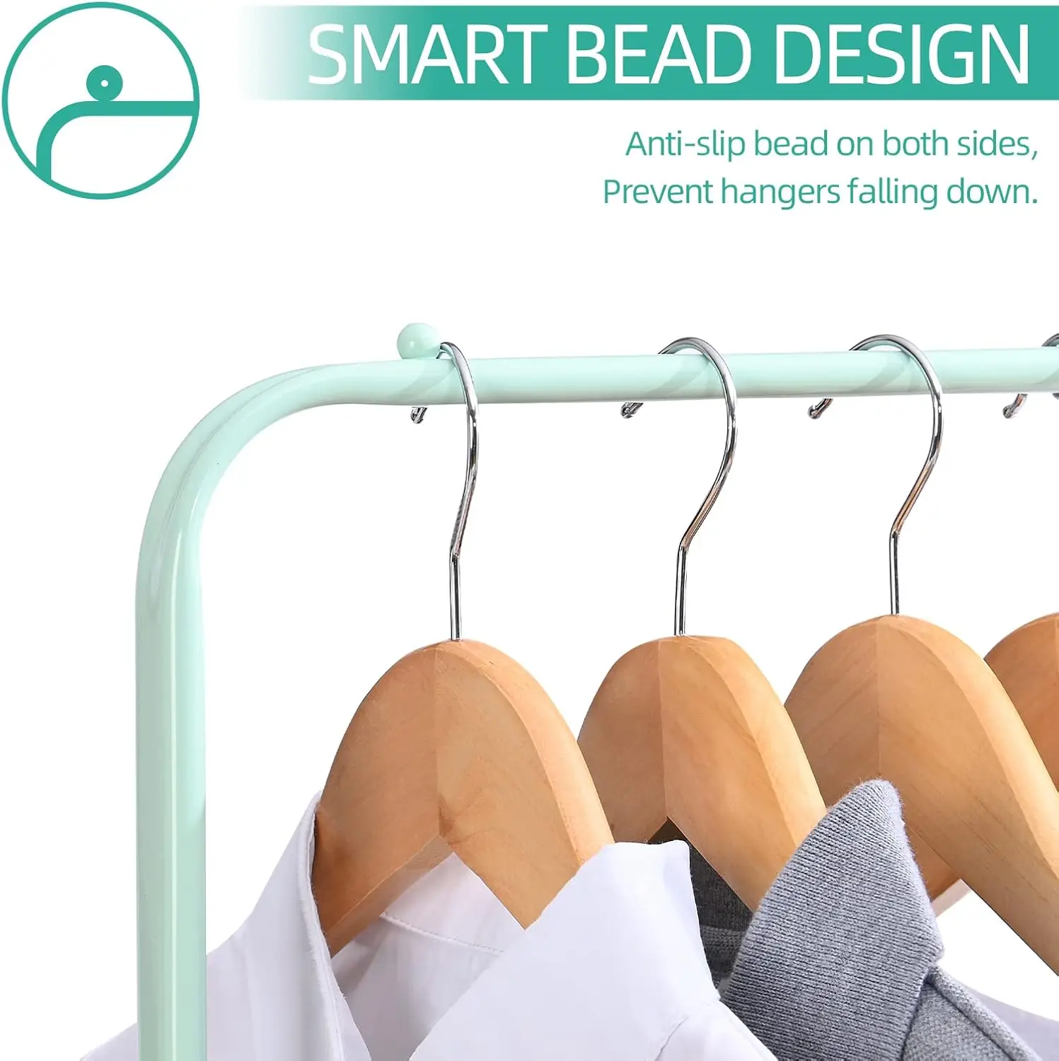 

Kingrack 2 In 1 Garment Rack, Clothing Rack With 2 Tier Metal Basket, Rolling Storage Cart Clothes Organizer Coat Rack Storage