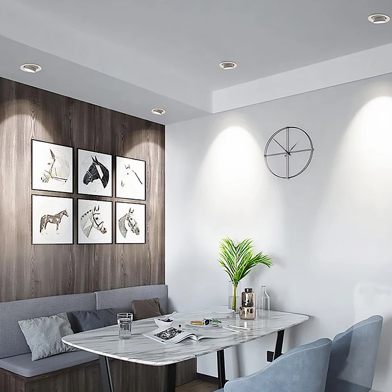 Led Stretching Embedded Downlight Light Retractable Adjustable Spotlight For Living Room Recessed Ceiling Lamp Lighting Fixture