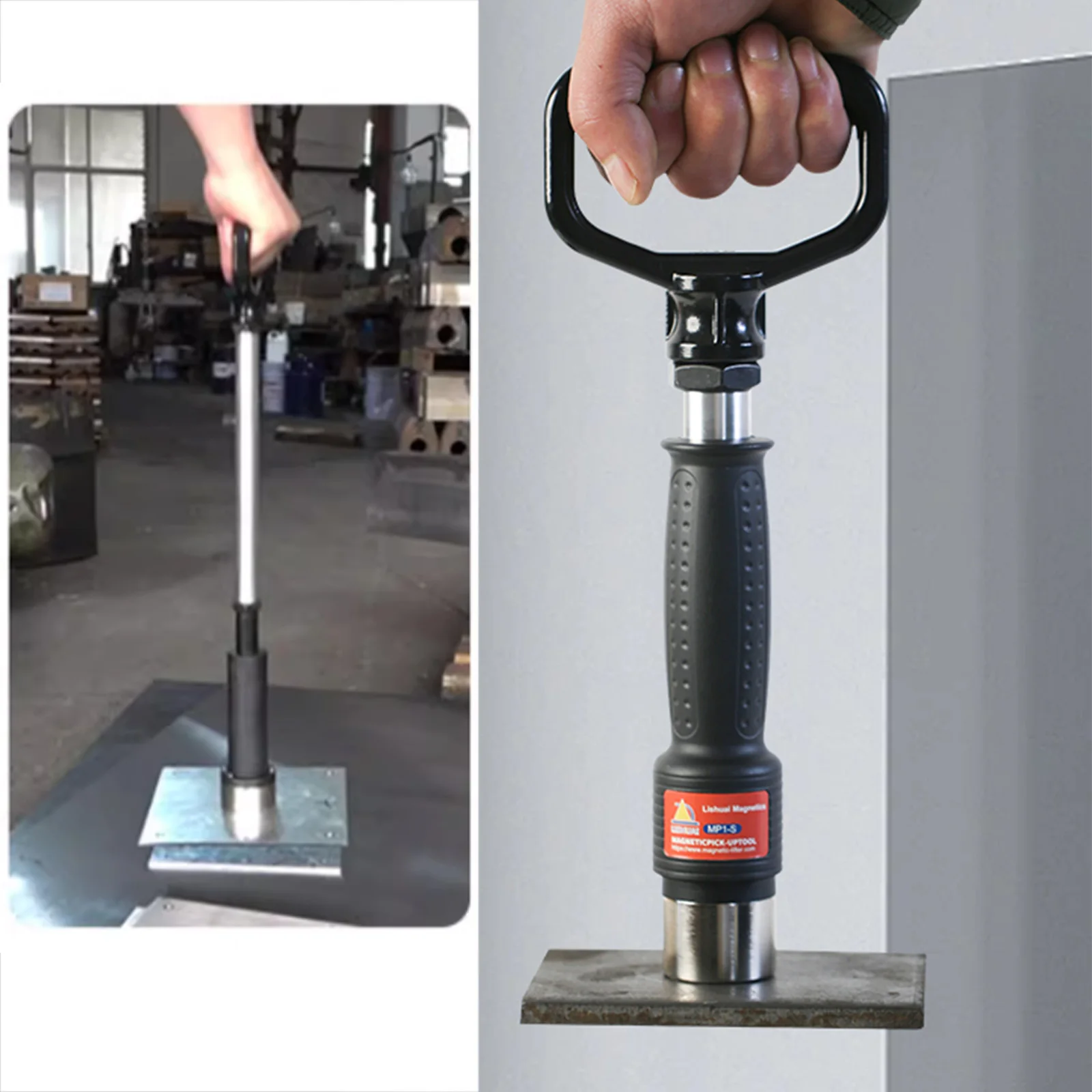 8kg Push-Pull Magnetic Pickup Tool with Strong Suction for Metal Bars Magnets and Lifting
