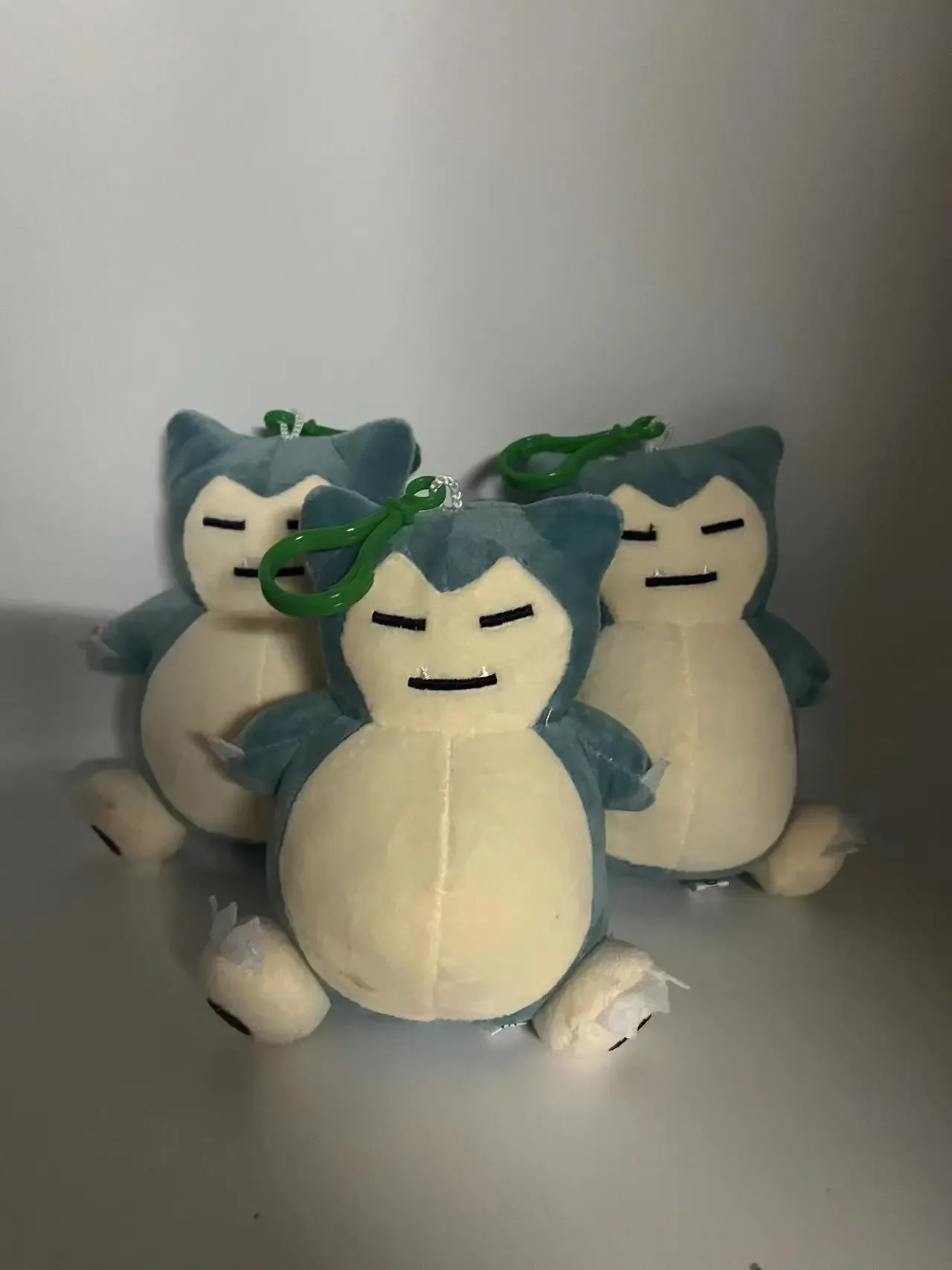 7 pzas/lote Squirtle GengarBulbasaur Psyduck muñeco de peluche 12cm colgante llavero de peluche juguete de regalo