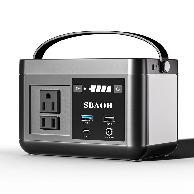 

SBAOH Portable Power Station 88.8Wh, Camping Power Station with 120W (150W Peak) AC Output, Powering Solar Generator for Outdoor