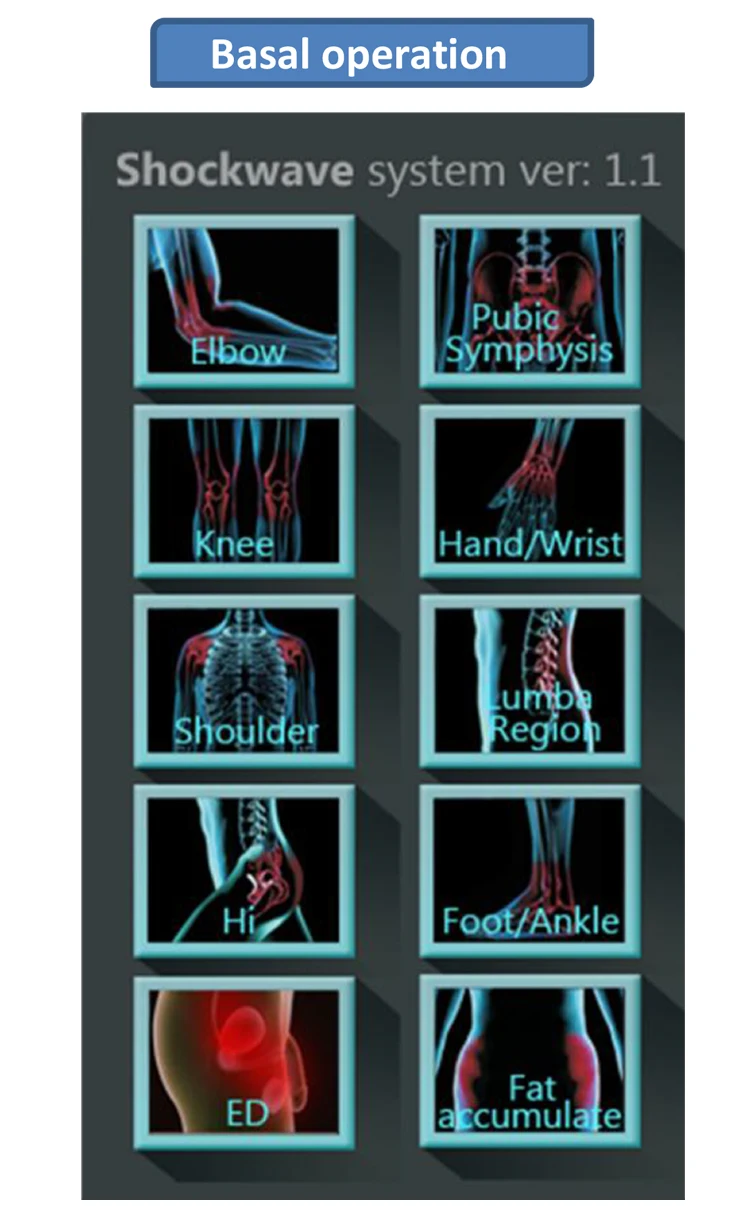 Portable Touch Screen Shockwave Physiotherapy Shock Wave Therapy Machine Price Body Muscle Massage Pain Relief